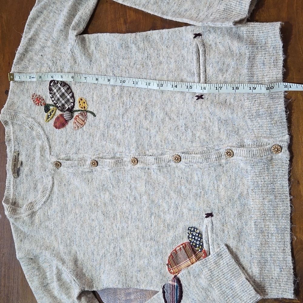 Thursday Island Floral Patchwork Embroidered Card… - image 8